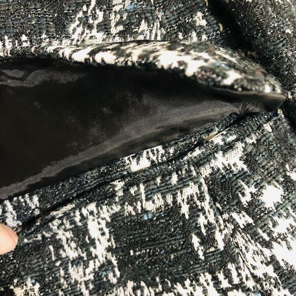 Kasper Black Tweeted Blazer Jacket Sz 2P - Picture 9 of 13